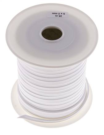 PTFE-Flachdichtungsband 5 x 2mm, 25 mtr.-Spule