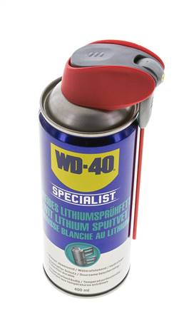 WD-40 White Lithium Spray Grease, 400ml Smart Straw Spray Can