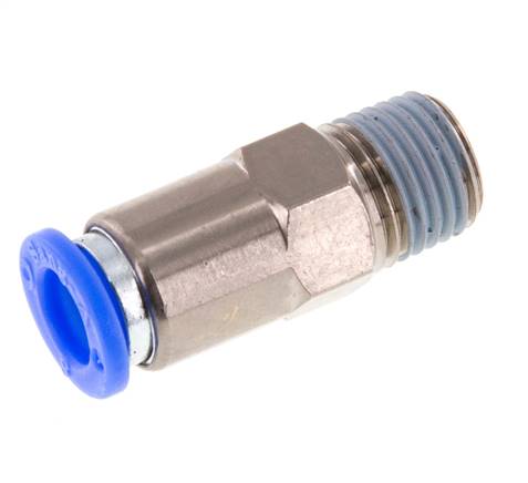 Clapet anti-retour R 1/4"-8mm, débit du tuyau au filetage, norme IQS