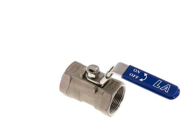 1-piece stainless steel ball valve, G 1-1/4", 0 - 63bar