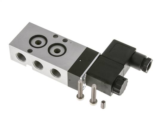 Électrovanne NAMUR, 5/2 voies de rappel par ressort, G 1/4", 24 V DC