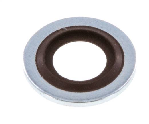 Bague d'étanchéité hydraulique avec insert FKM, pour filetage M 8