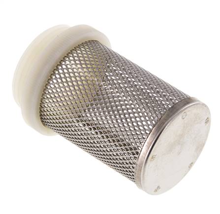Suction strainer for check valve G 1-1/4", 1.4301 / nylon