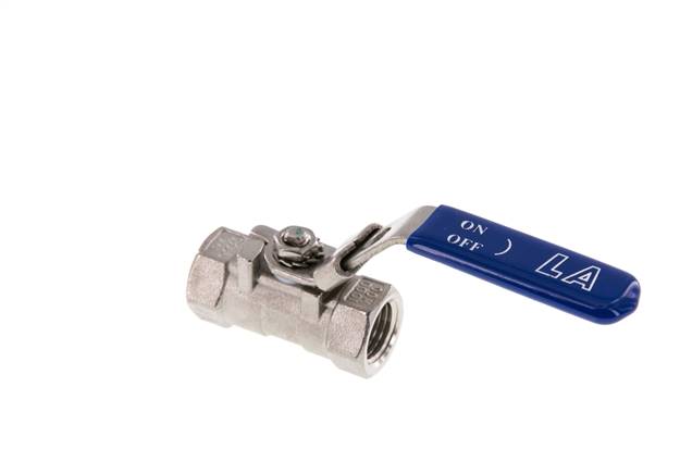 1-piece stainless steel ball valve, G 1/4", 0 - 63bar