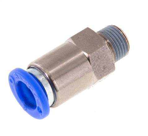 Rückschlagventil R 1/8"-8mm, Durchfluss vom Gewinde zum Schlauch, IQS-Standard