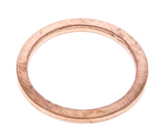 Copper sealing ring (14.2x17.9x1.5 mm)