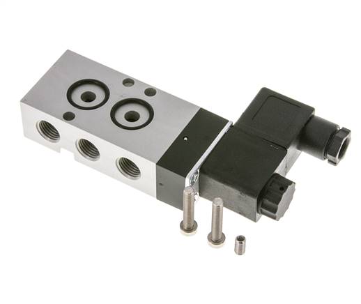 Électrovanne NAMUR, réarmement par ressort pneumatique 5/2, G 1/4", 24 V DC