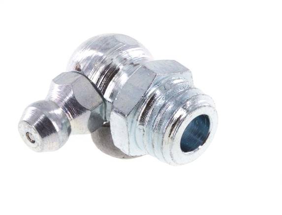 90° conical grease nipple, M 10 (conical), galvanized steel