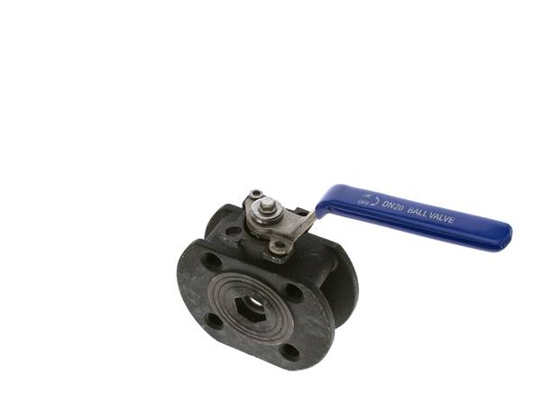 Compact flange ball valve, steel, DN20-PN40 (DIN/EN)