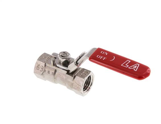 1-piece stainless steel ball valve, NPT 1/4", 0 - 63bar