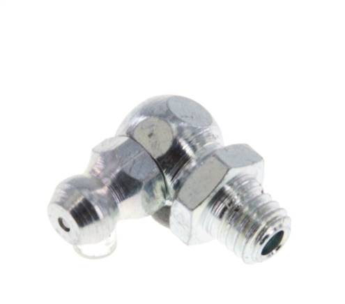 90° conical grease nipple, M 6 (conical), galvanized steel