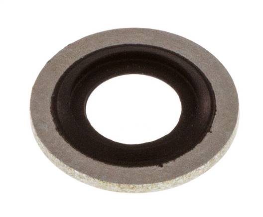 Bague d'étanchéité hydraulique avec insert NBR, pour filetage M 8