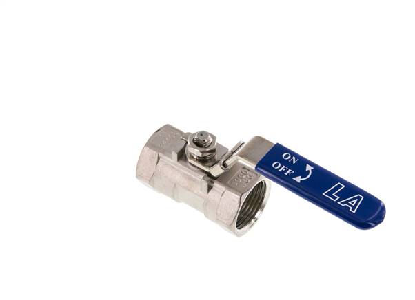 1-piece stainless steel ball valve, G 1", 0 - 63bar