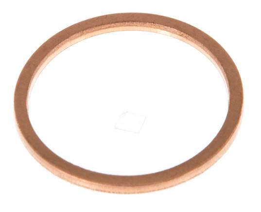 Copper sealing ring, for G 3/4" (27.3x31.9x2 mm)