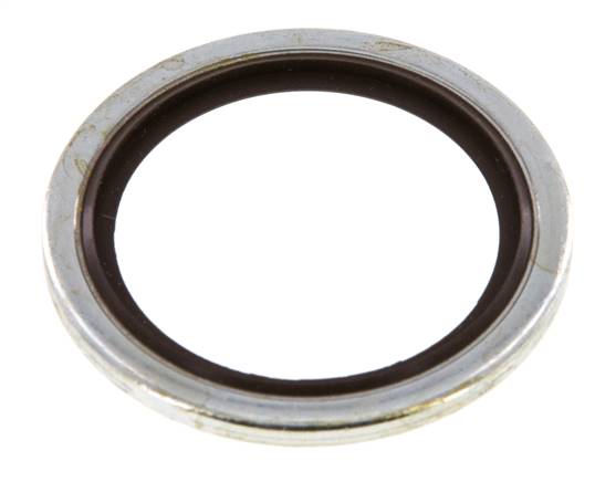 Bague d'étanchéité hydraulique avec insert FKM, pour filetage M 30