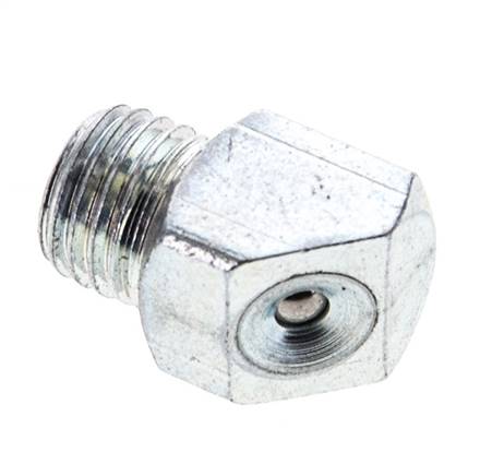 45° funnel grease nipple, M 8x1 (conical), galvanized steel