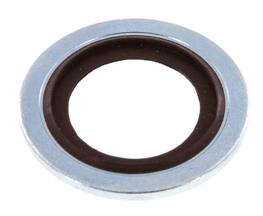 Bague d'étanchéité hydraulique avec insert FKM, pour filetage M 18