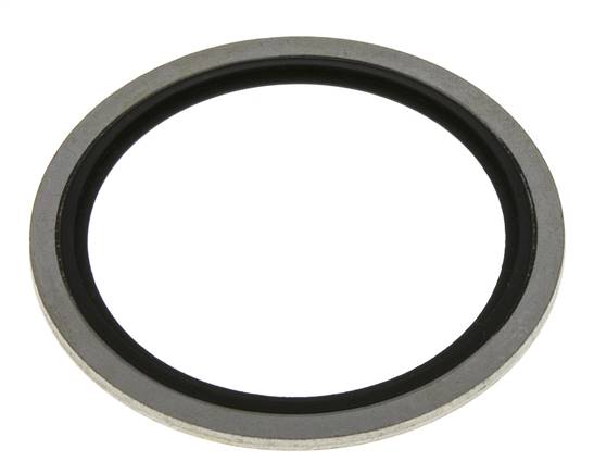 Hydraulic sealing ring with FKM insert, for thread G 2"