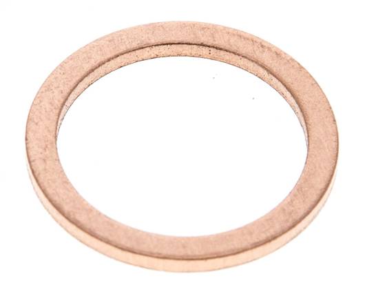 Copper sealing ring (21.2x26.9x2 mm)