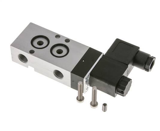 Électrovanne NAMUR, 3/2 voies (NF), réarmement par ressort pneumatique, G 1/4", 230 V AC