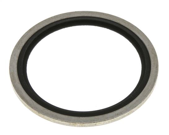 Hydraulic sealing ring with FKM insert, for thread G 1-1/2"