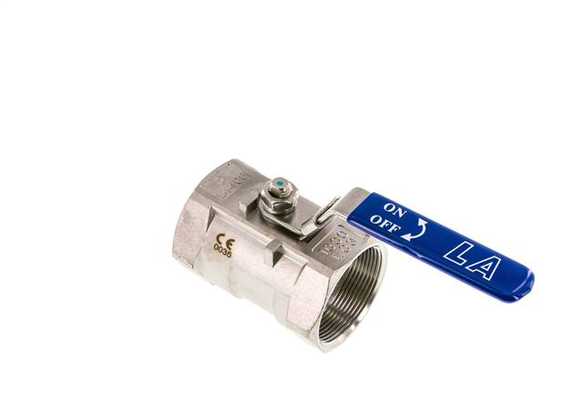 1-piece stainless steel ball valve, G 2", 0 - 63bar