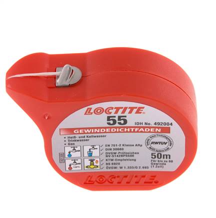 Fil d'étanchéité, 50 mtr. (Loctite)