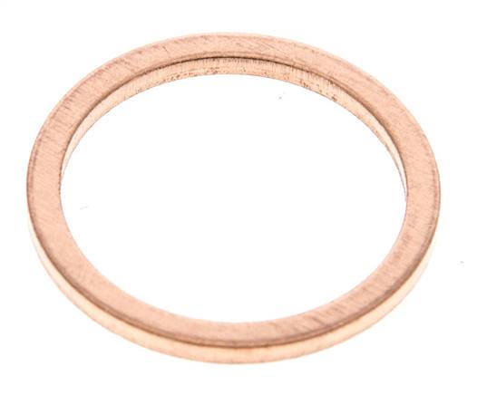 Copper sealing ring (21.2x25.9x2 mm)