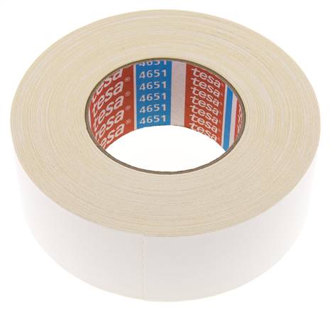 Tesa fabric adhesive tape 4651, 50 mm / 50 m, white