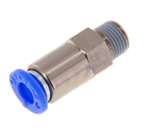 Clapet anti-retour R 1/8"-6mm, débit du tuyau au filetage, norme IQS