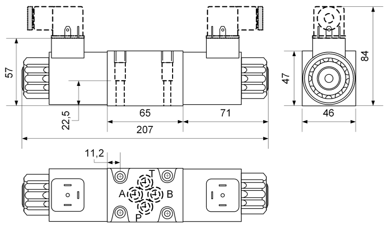 CVP-4/3 way NG06 40L 12V A16 Cetop 03 