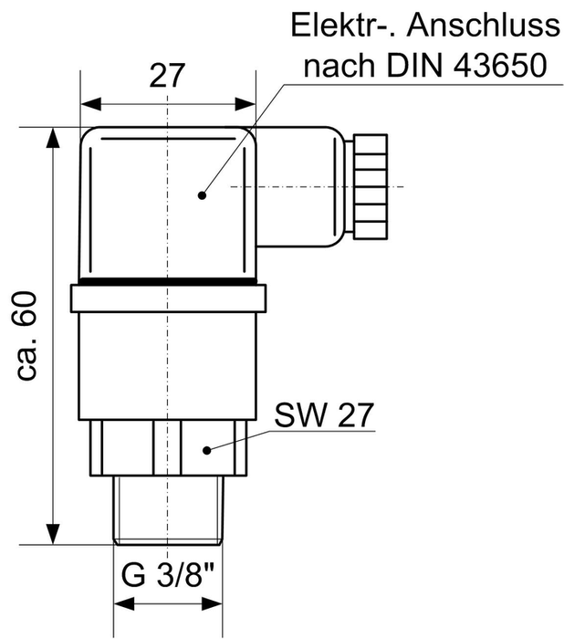 Thermostat G-3/8", NON 