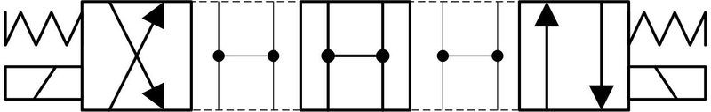 CV-4/3 voies NG 06 100L 220V S2 Cetop 03 