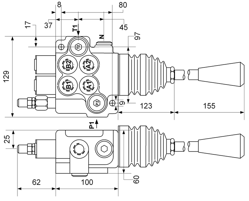 HHVK-2S 40L Joystickventil V3