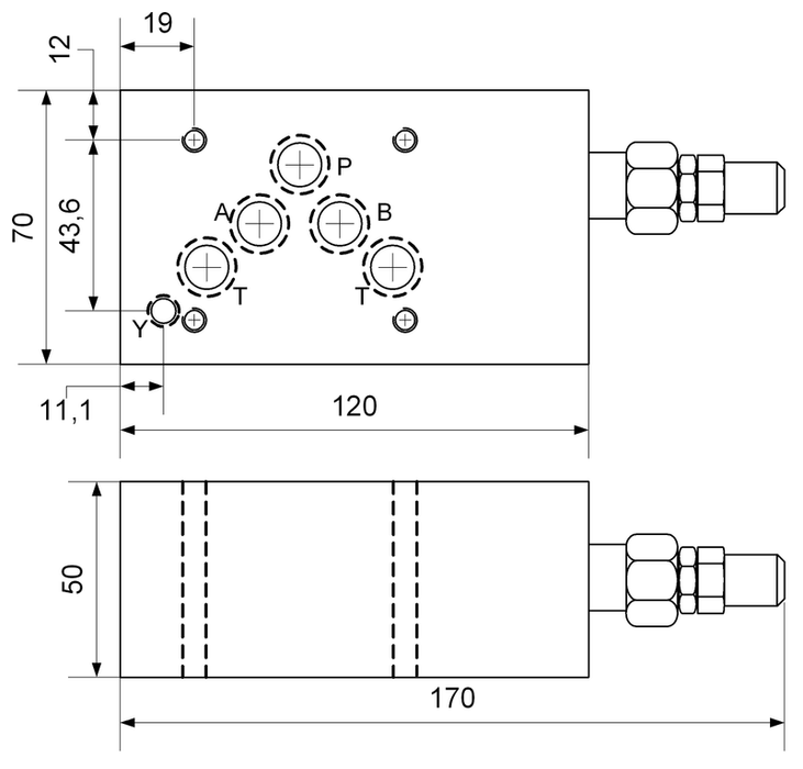 VG-DBV NG10 100L 210 Bar SP Cetop05