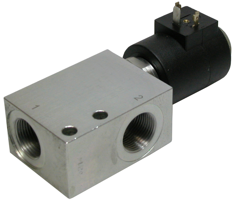 2/2-way seat valve 1" 150L 12V 350 bar 