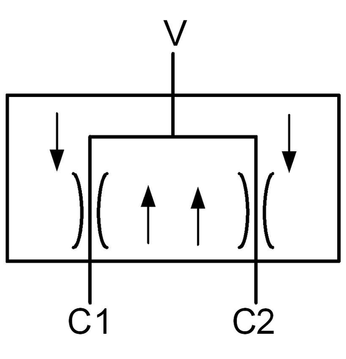 Diviseur de débit à piston - FI 3/8", 13-23l/min 