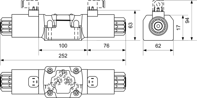 CV-4/3 Wege NG10 125L 320 bar 24V S4