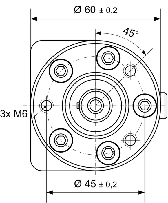 Oil motor MMS 32 C shaft Ø16 