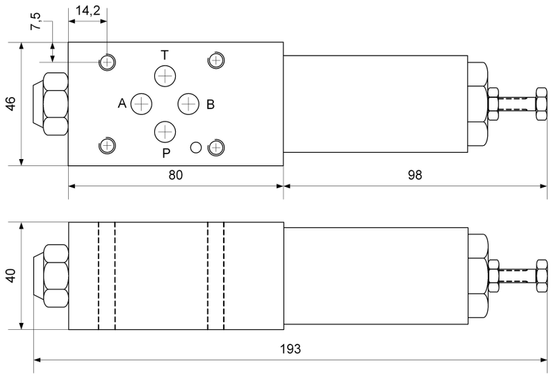 DG-DMV NG 06 50L 60-280 bar Cetop 03 