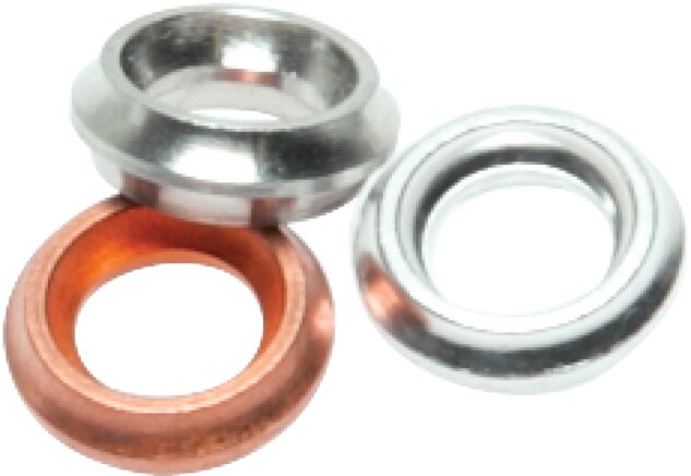 Pressure gauge profile sealing ring, copper, G 1/2"