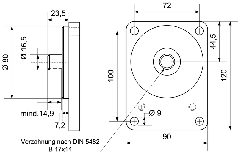 Gear pump 11.3cc/rev, BG2, clockwise 