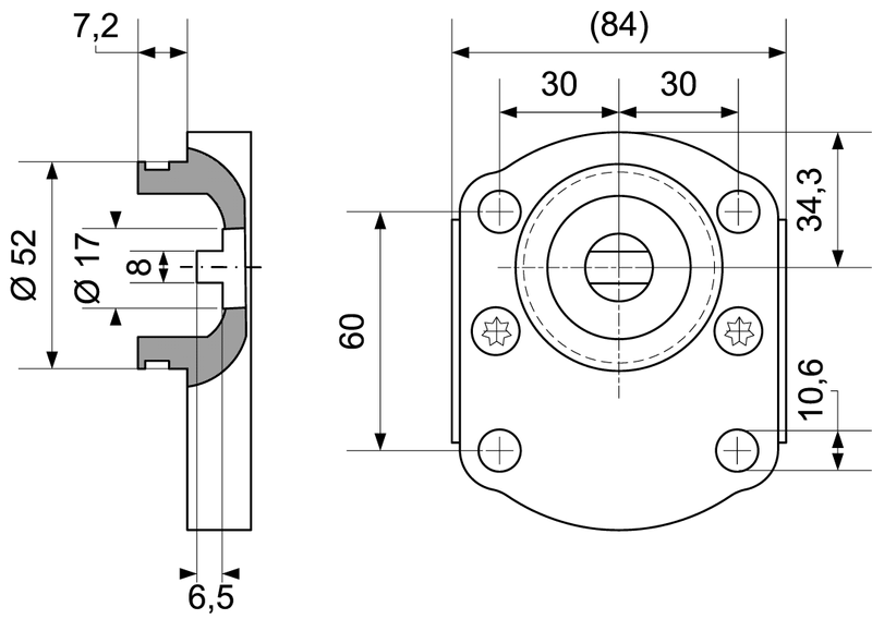 Zahnradpumpe 16ccm/U, BG2, linksdreh.