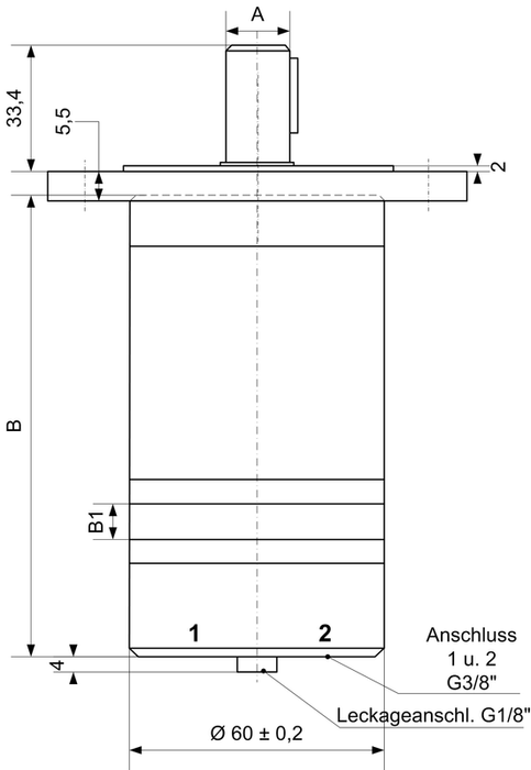 Oil motor MMF 8 C shaft Ø16 