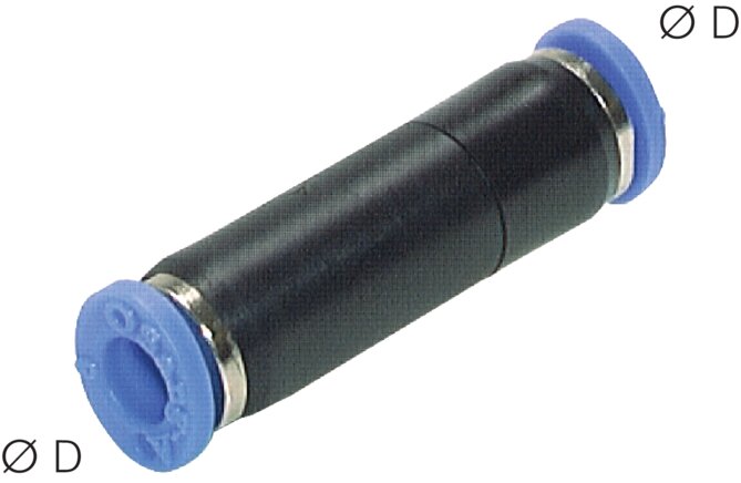 Clapet anti-retour enfichable 12 mm, norme IQS