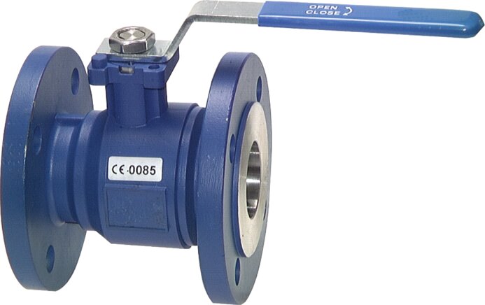 Flange ball valve, cast steel, DN20-PN40 (DIN/EN), DVGW