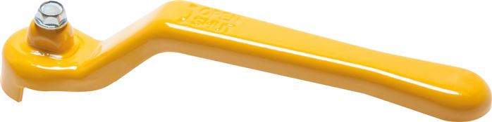 Poignée combinée jaune, taille 7, standard (aluminium peint)