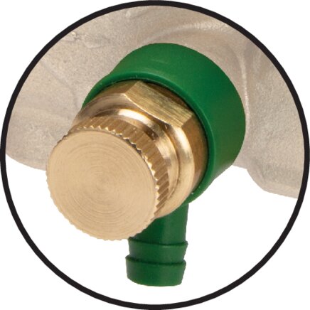 Schrägsitz-Absperrventil, Rp 1/2", PN 10, Messing, DVGW