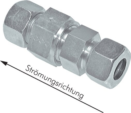 Hydraulic check valve 6 L (M12x1.5), galvanized steel