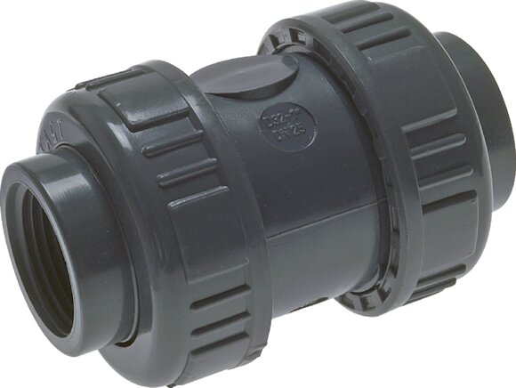 Check valve, PVC-U / FKM, Rp 2-1/2"